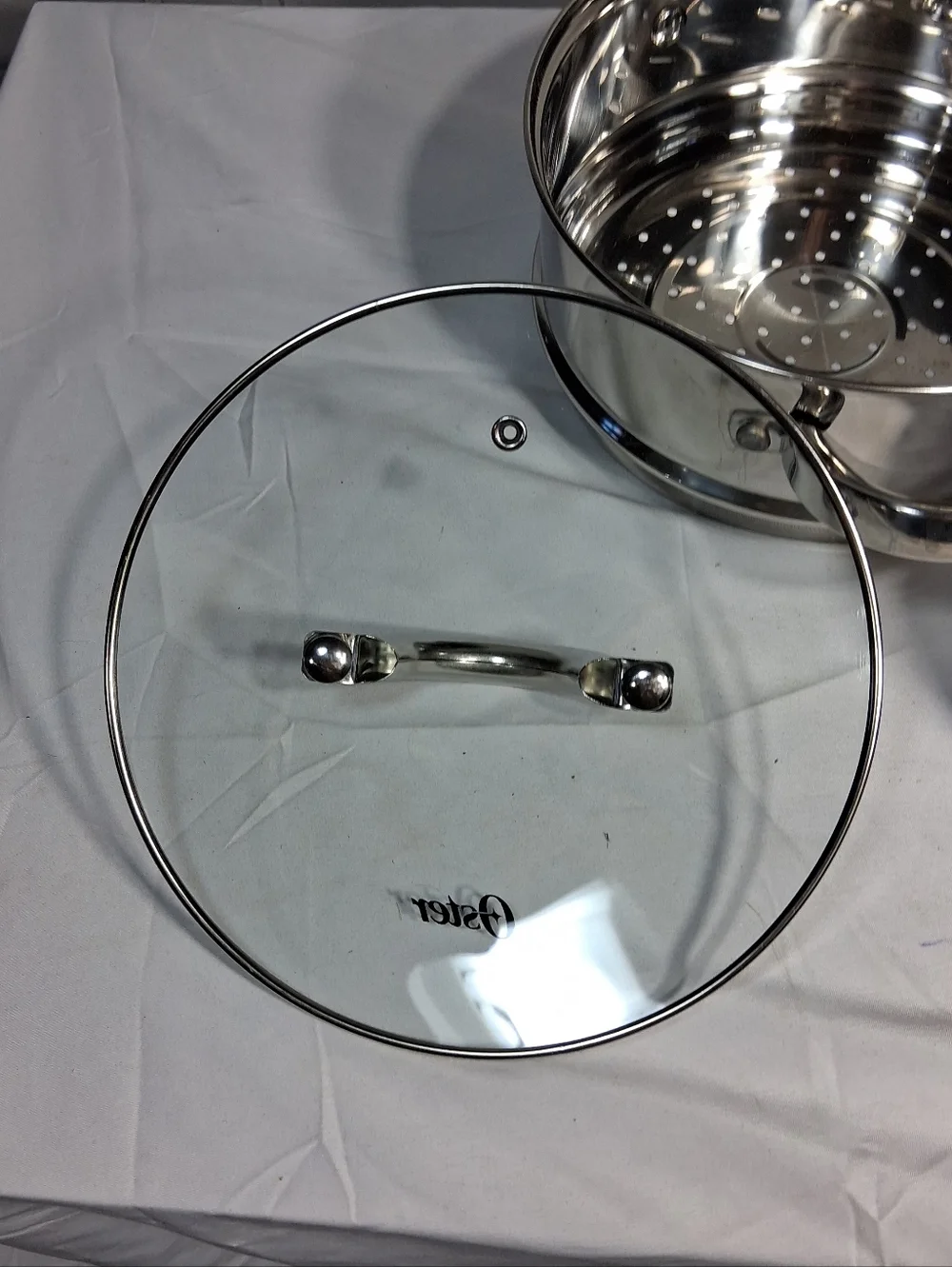 3 Piece Oster Shiny Stainkess Steel Double Boiler - Picture 3 of 9